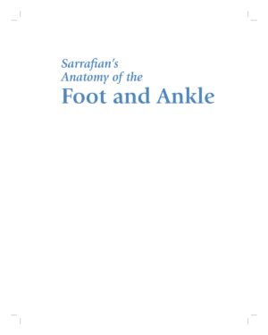 Sarrafians Anatomy of the Foot and Ankle Descriptive, Topographic, Functional by Armen S Kelikian MD, Shahan K. Sarrafian MD FACS
