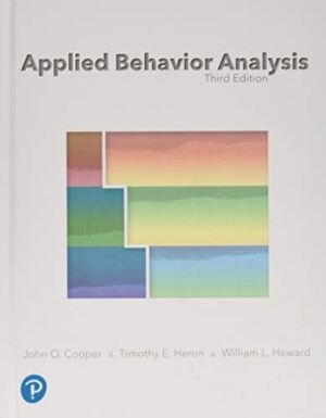 Applied Behavior Analysis by John Cooper 3rd Edition