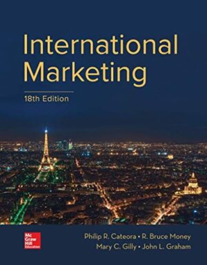 International Marketing 18th Edition by Mary Gilly | 9781259712357 |