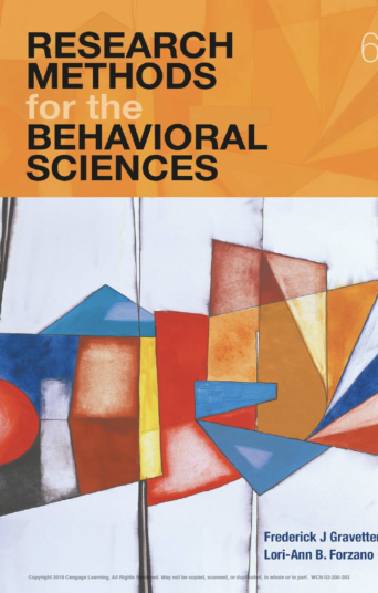 Research Methods for the Behavioral Sciences