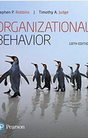 Cover of Organizational Behavior 18th Edition by Stephen Robbins & Timothy Judge