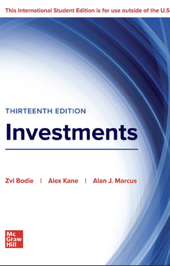 Investments 13th ISE Edition eBook PDF cover