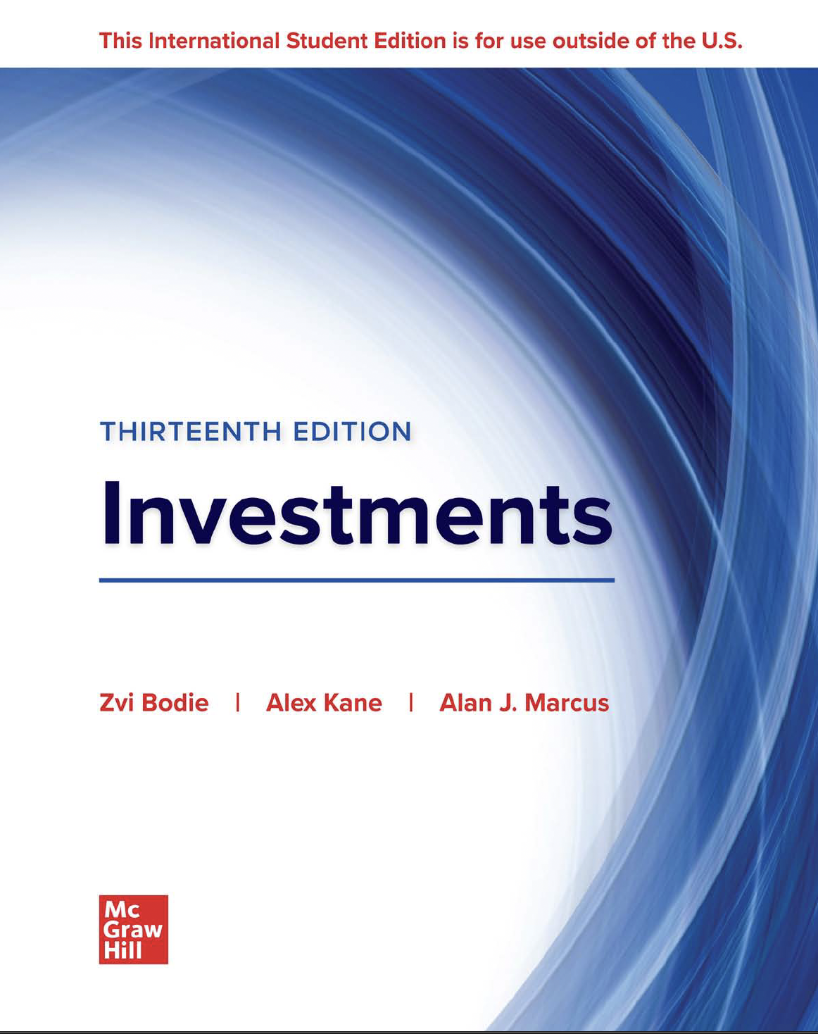 Investments 13th ISE Edition eBook PDF cover