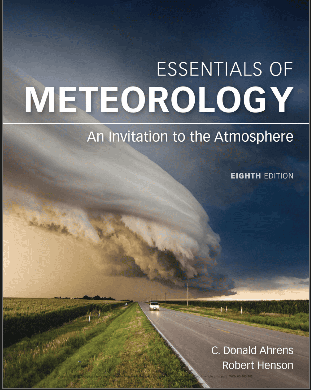 Essentials of Meteorology 8th Edition eBook pdf Cover