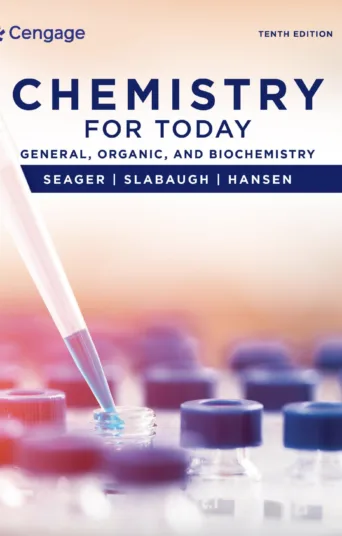 Cover of Chemistry for Today: General, Organic, and Biochemistry (10th Edition) – ISBN 9780357453384, comprehensive chemistry text for allied health