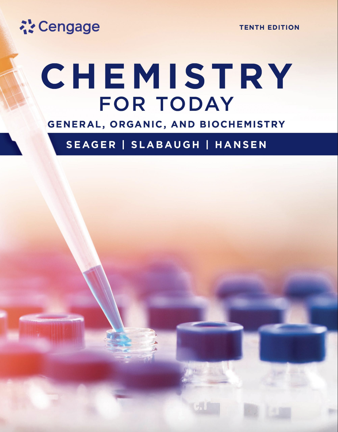 Cover of Chemistry for Today: General, Organic, and Biochemistry (10th Edition) – ISBN 9780357453384, comprehensive chemistry text for allied health