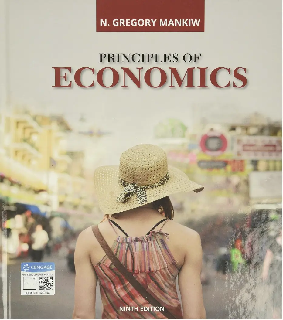 Cover of Principles of Economics, 9th Edition by N. Gregory Mankiw – ISBN 9780357038314, the trusted economics textbook.