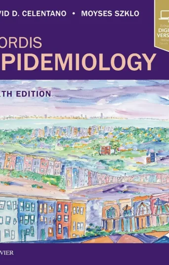 Cover of Gordis Epidemiology (6th Edition) by David D. Celentano – ISBN 9780323552295, essential guide for public health and epidemiologic principles.