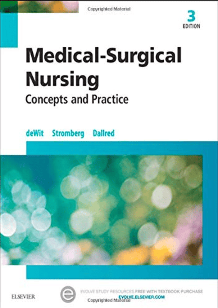 Cover of Medical-Surgical Nursing: Concepts and Practice (3rd Edition) by Susan C. DeWit – ISBN 9780323243780, comprehensive guide for NCLEX-PN® prep.